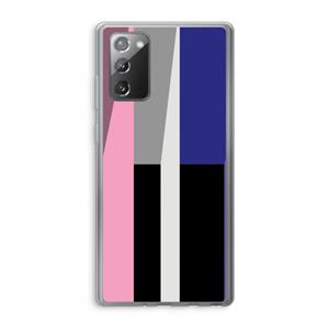 CaseCompany Gestalte 4: Samsung Galaxy Note 20 / Note 20 5G Transparant Hoesje
