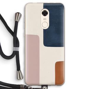 CaseCompany Geo #5: Xiaomi Redmi 5 Transparant Hoesje met koord