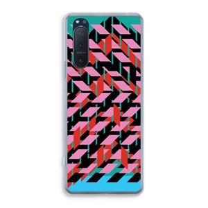 CaseCompany Skew Blush 2: Sony Xperia 5 II Transparant Hoesje