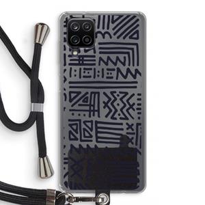 CaseCompany Marrakech print: Samsung Galaxy A12 Transparant Hoesje met koord