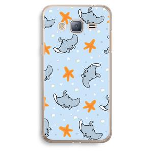 CaseCompany Manta: Samsung Galaxy J3 (2016) Transparant Hoesje