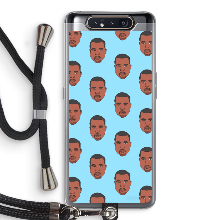 CaseCompany Kanye Call Me℃: Samsung Galaxy A80 Transparant Hoesje met koord