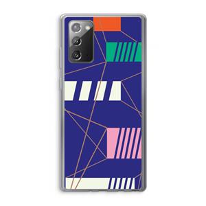 CaseCompany Gestalte 5: Samsung Galaxy Note 20 / Note 20 5G Transparant Hoesje