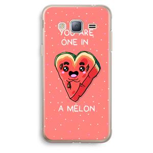 CaseCompany One In A Melon: Samsung Galaxy J3 (2016) Transparant Hoesje