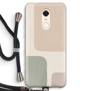 CaseCompany Geo #7: Xiaomi Redmi 5 Transparant Hoesje met koord