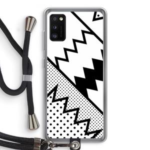 CaseCompany Pop Art #5: Samsung Galaxy A41 Transparant Hoesje met koord