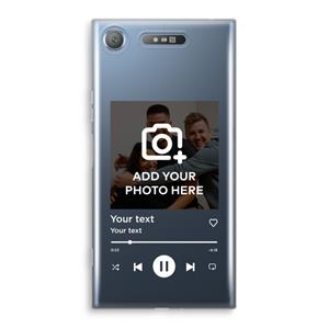 CaseCompany Music Player: Sony Xperia XZ1 Transparant Hoesje