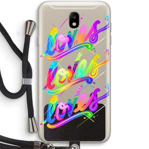 CaseCompany Loves: Samsung Galaxy J7 (2017) Transparant Hoesje met koord