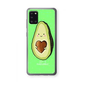 CaseCompany Avocuddle: Samsung Galaxy A31 Transparant Hoesje