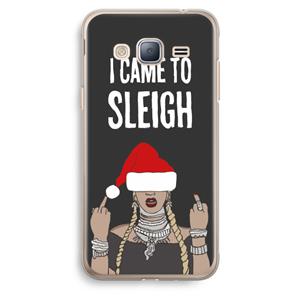 CaseCompany Came To Sleigh: Samsung Galaxy J3 (2016) Transparant Hoesje