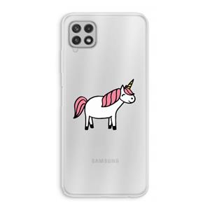 CaseCompany Eenhoorn: Samsung Galaxy A22 4G Transparant Hoesje