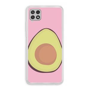 CaseCompany Avocado: Samsung Galaxy A22 4G Transparant Hoesje