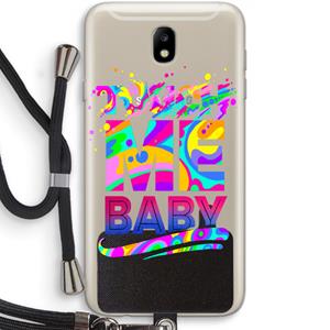CaseCompany Touch Me: Samsung Galaxy J7 (2017) Transparant Hoesje met koord