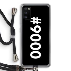 CaseCompany 9000: Samsung Galaxy A41 Transparant Hoesje met koord