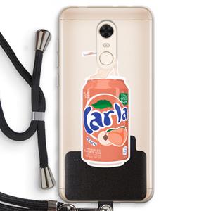 CaseCompany S(peach)less: Xiaomi Redmi 5 Transparant Hoesje met koord
