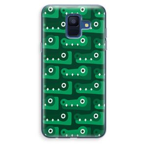 CaseCompany Crocs: Samsung Galaxy A6 (2018) Transparant Hoesje