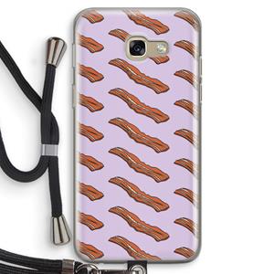 CaseCompany Bacon to my eggs #2: Samsung Galaxy A5 (2017) Transparant Hoesje met koord