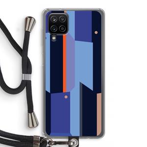 CaseCompany Gestalte 3: Samsung Galaxy A12 Transparant Hoesje met koord
