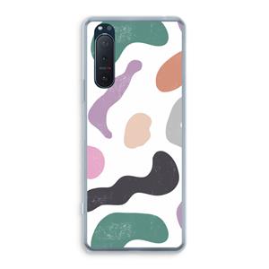 CaseCompany Memphis Shapes: Sony Xperia 5 II Transparant Hoesje