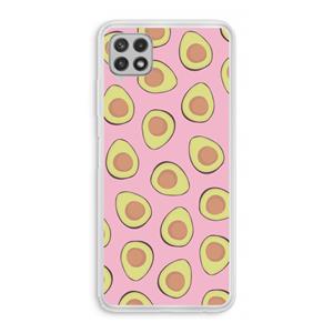CaseCompany Dancing avocados: Samsung Galaxy A22 4G Transparant Hoesje
