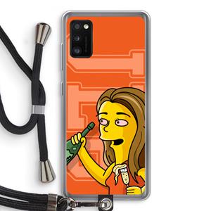 CaseCompany Jamie Lee Simpson: Samsung Galaxy A41 Transparant Hoesje met koord