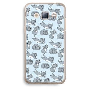 CaseCompany Poezen: Samsung Galaxy J3 (2016) Transparant Hoesje