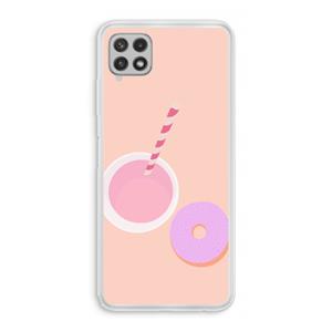CaseCompany Donut: Samsung Galaxy A22 4G Transparant Hoesje