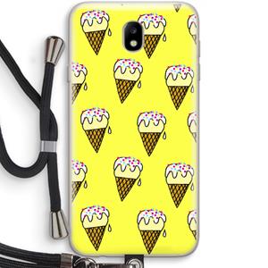 CaseCompany Isjes: Samsung Galaxy J7 (2017) Transparant Hoesje met koord