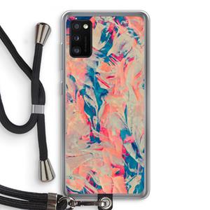 CaseCompany Alone: Samsung Galaxy A41 Transparant Hoesje met koord