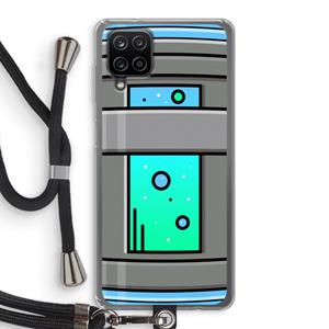 CaseCompany Chug Bottle: Samsung Galaxy A12 Transparant Hoesje met koord