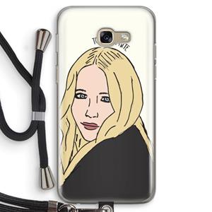 CaseCompany Mary Kate: Samsung Galaxy A5 (2017) Transparant Hoesje met koord