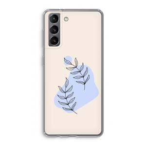 CaseCompany Leaf me if you can: Samsung Galaxy S21 Transparant Hoesje