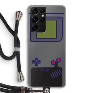 CaseCompany Game On: Samsung Galaxy S21 Ultra Transparant Hoesje met koord