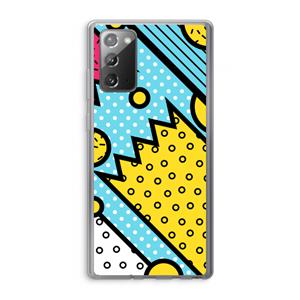 CaseCompany Pop Art #1: Samsung Galaxy Note 20 / Note 20 5G Transparant Hoesje