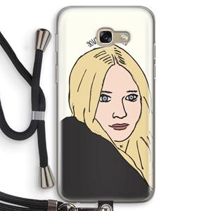 CaseCompany Ashley: Samsung Galaxy A5 (2017) Transparant Hoesje met koord