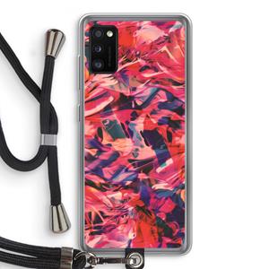 CaseCompany California: Samsung Galaxy A41 Transparant Hoesje met koord