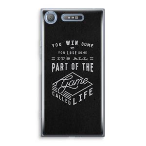 CaseCompany Life: Sony Xperia XZ1 Transparant Hoesje