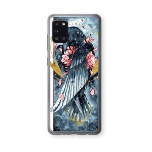 CaseCompany Golden Raven: Samsung Galaxy A31 Transparant Hoesje