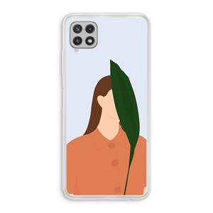 CaseCompany Leaf: Samsung Galaxy A22 4G Transparant Hoesje