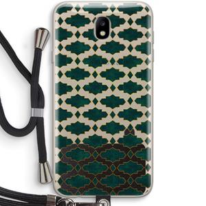 CaseCompany Moroccan tiles: Samsung Galaxy J7 (2017) Transparant Hoesje met koord