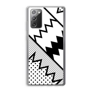 CaseCompany Pop Art #5: Samsung Galaxy Note 20 / Note 20 5G Transparant Hoesje