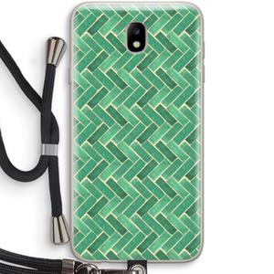 CaseCompany Moroccan tiles 2: Samsung Galaxy J7 (2017) Transparant Hoesje met koord