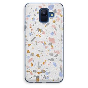 CaseCompany Terrazzo N°8: Samsung Galaxy A6 (2018) Transparant Hoesje