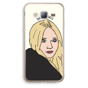 CaseCompany Ashley: Samsung Galaxy J3 (2016) Transparant Hoesje