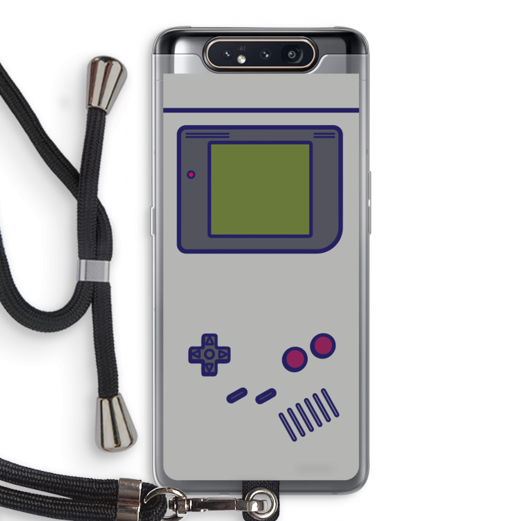 CaseCompany Game On: Samsung Galaxy A80 Transparant Hoesje met koord