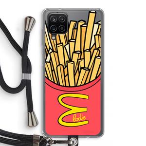 CaseCompany McElodie: Samsung Galaxy A12 Transparant Hoesje met koord