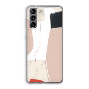 CaseCompany Lava: Samsung Galaxy S21 Transparant Hoesje