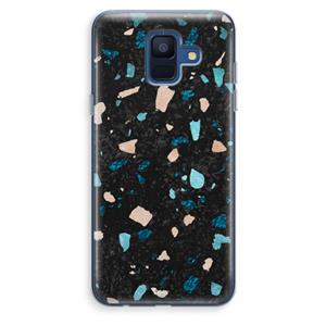 CaseCompany Terrazzo N°11: Samsung Galaxy A6 (2018) Transparant Hoesje