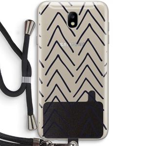CaseCompany Marrakech Arrows: Samsung Galaxy J7 (2017) Transparant Hoesje met koord