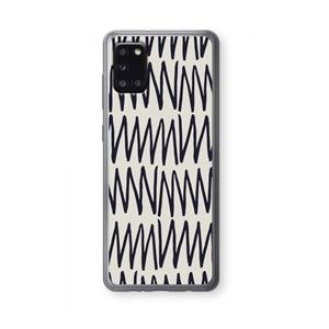 CaseCompany Marrakech Zigzag: Samsung Galaxy A31 Transparant Hoesje